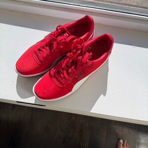 Puma Red Sneakers with White Trim